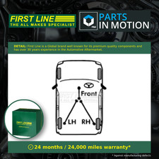 Handbrake Cable fits ROVER 75 RJ 2.0D Front 99 to 05 Hand Brake Parking Quality