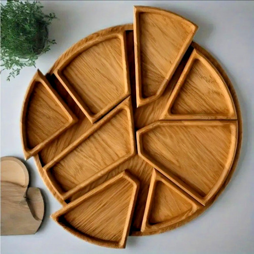 Acacia wood 8pcs - acacia,