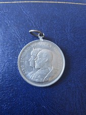 1902 King Edward VII & Queen Alexandra Coronation Medal Pendant – (with loop)