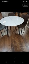 Dinner Table Marble Effect