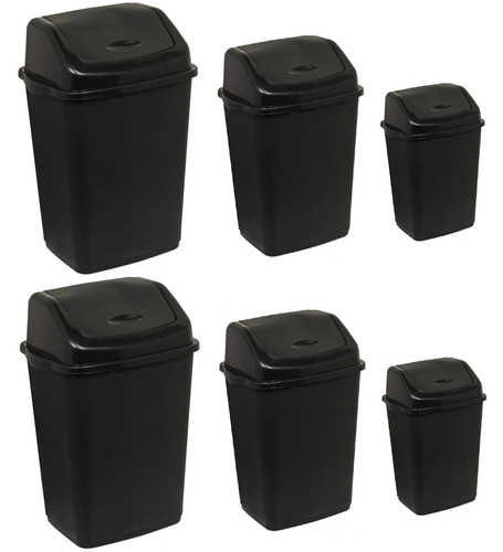 Plastic black swing - black, top