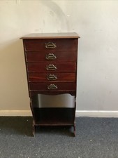 Tall edwardian music cabinet - edwardian,