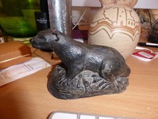Bronze effect resin otter