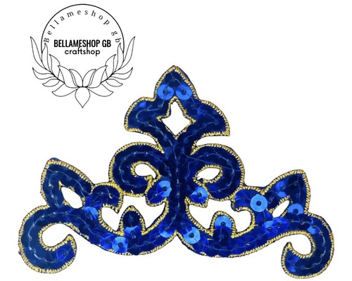 Sequined applique motif