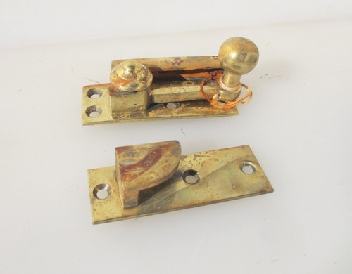 Victorian brass sash window - victorian,