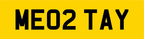 Taylor rare private car reg - me,