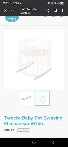 Tweeto baby cot - cot, /
