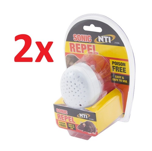 2pk sonic pest mouse repeller - 2pk,