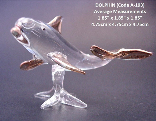 Blown glass dolphin - blown,