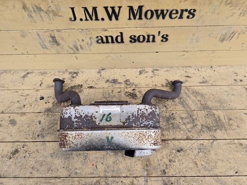 Ride mower lawn exhaust - on,