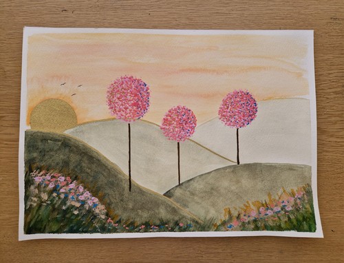 Abstract landscape mixed - abstract,