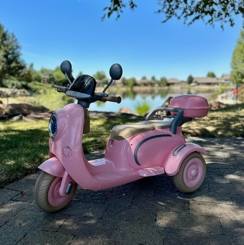 Kids girls pink electric ride - pink,