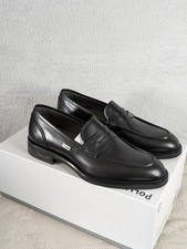 Pollini Black Leather Formal