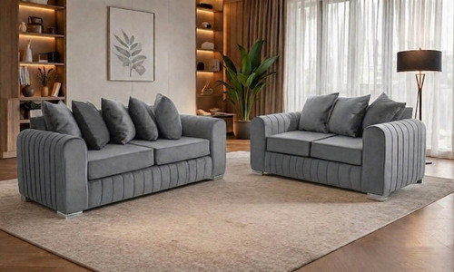 Lily fabric seater sofa - seater,