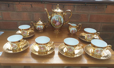 Vintage Gold plated 15 piece  tea/coffee set