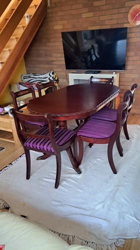 Mahogany extending dining - extending,
