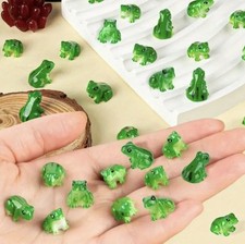 3pcs Resin Mini Frogs Miniatures Tiny Frogs Fairy Garden Ornament Uk Stock