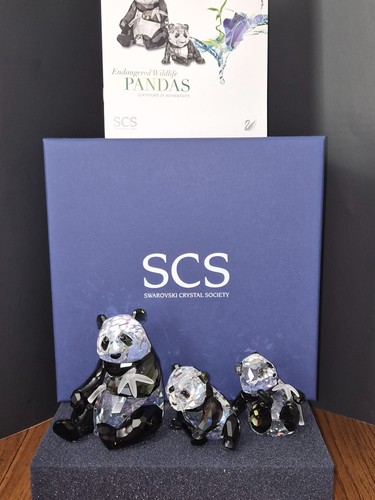 Swarovski panda mother - panda, and