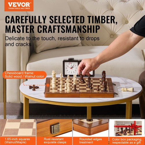 Magnetic wooden chess - magnetic,