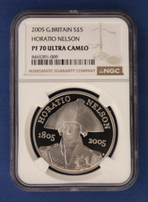 2005 Silver Proof £5 coin