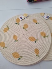 Lemon Printed Placemats Set of