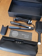 GHD Max Professional Wide Plate Styler Gift Set Paddle Brush Heat Resistant Bag