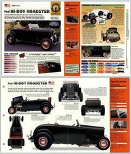 Ford Hi-Boy Roadster - 1932 #53 Hot Rods - Hot Cars - IMP Fold Out Fact Page
