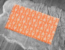 SALE IKEA Bankkamrat, Hemmahos, Stuva Bench Pad Cover Orange Arrow Print
