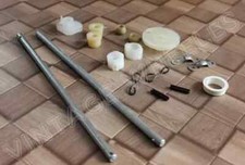 LAMBRETTA GP COMPLETE HEADSET CONTROL ROD & FIXING KIT. BRAND NEW