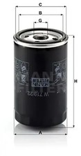 Oil filter Spin-on Filter W 719/22 MANN-FILTER for PORSCHE 944 944 Convertible