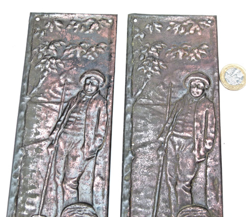 Pair coppered door - coppered,