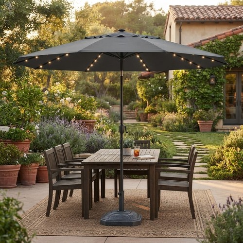 Vented large patio parasol - large,
