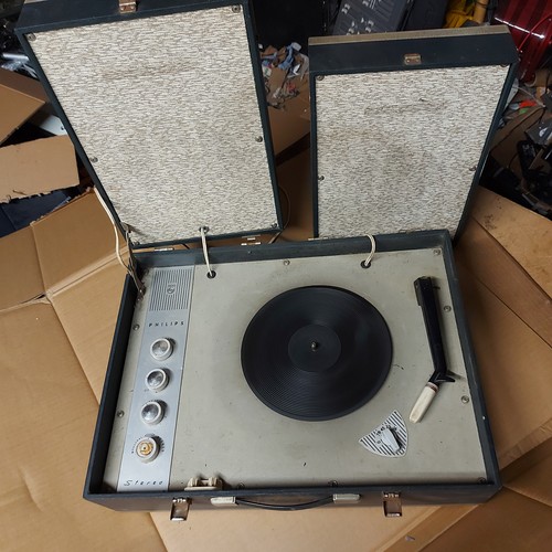 Philips record turntable - ,