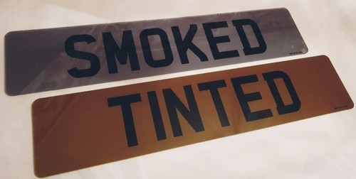 Smoked tinted pair printed - smoked,
