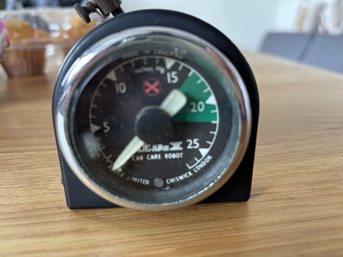 Redex vaccum gauge dial chrome - gauge,