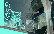 SCANIA V8 truck decals x 2