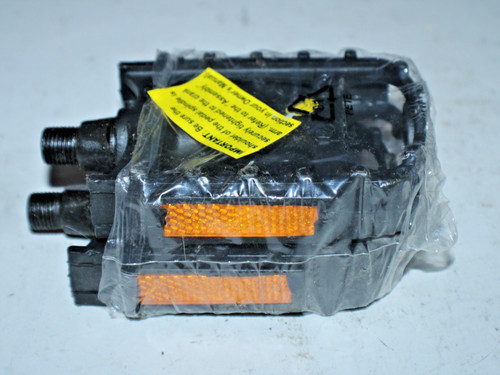 Black kid flat bike pedals - kid's,