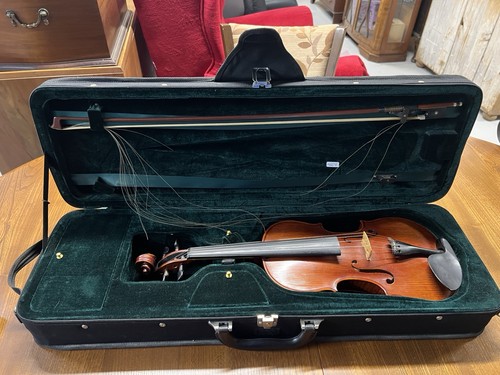 Cased alfred stingl violin - cased,