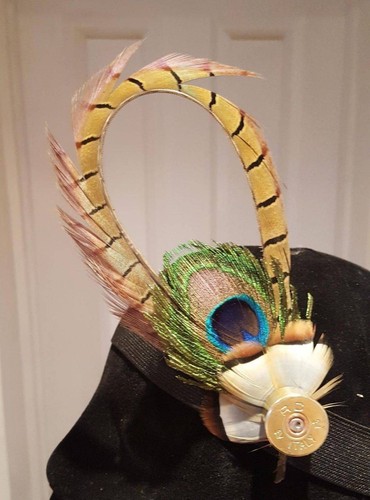 Handmade feather hat - feather,