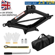 Scissor Jack Set 2.5 Ton Car Auto Jack Kit with Hand Crank Wrench Lug Wrench UK