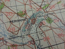 WW1 (1915) British map of THE