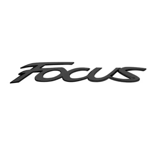 Matt black focus lettering - matt,