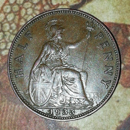 George 1933 bronze - v, half
