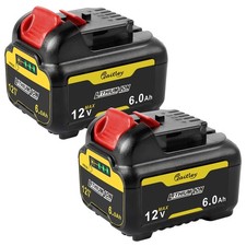 2x 10.8V 12V 6.0Ah Battery for Dewalt DCB120 DCB121 DCB123 DCB125 DCD710 DCF813 