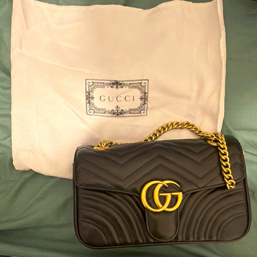 Gucci marmont black quilted - marmont,