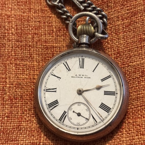 Waltham silver pocket - waltham, watch