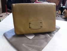 Radley Khaki Leather Zipped Coin Purse Wallet with Dust Bag  GC