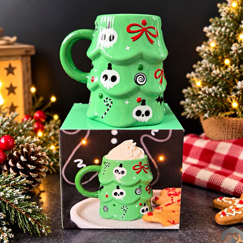 Ceramic figural christmas tree - christmas,