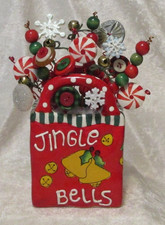 Christmas Button Bouquet in