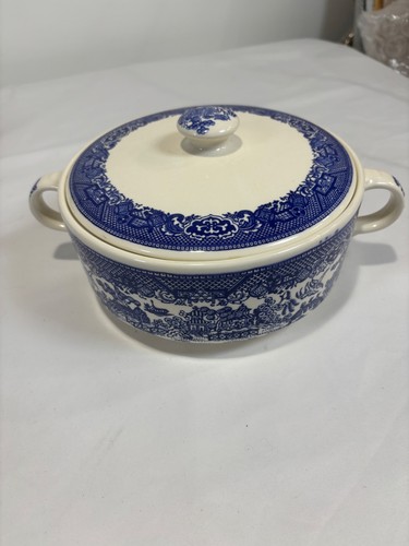 Vintage blue willow soup - vintage,